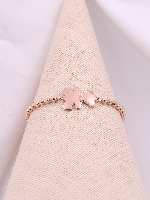 14K 18K 리본 넥타이 곰돌이 아기팔찌