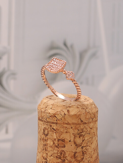 14K 18K 스퀘어칩 엔티크 볼반지