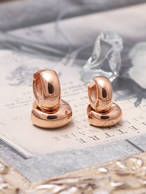 14K 18K 에어볼드 원터치 링귀걸이 (소사이즈)