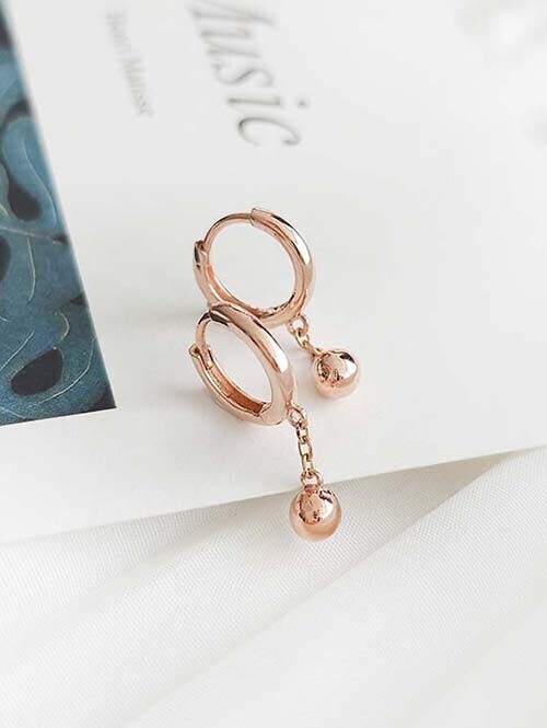 14K 18K 벨룽 미니드롭 공귀걸이