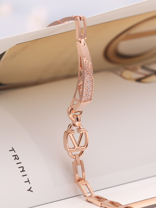 14K 18K 덴디노 V 다각형 스틱팔찌