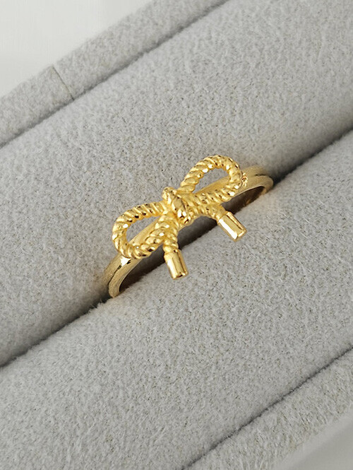 24K 순금 3.75g 젤리나 리본 반지